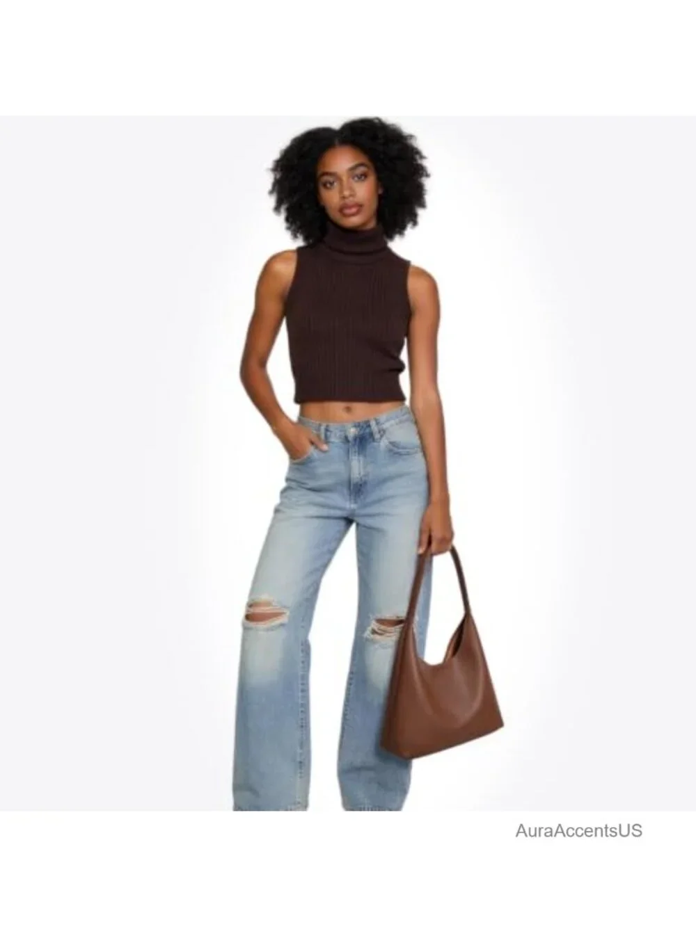 Slouchy Hobo Shoulder Bag for Women, Vegan Leather, Everyday Purse